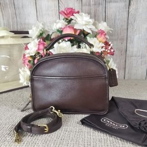 Mahogany Coach Lunchbox Bag # 9991 Vintage